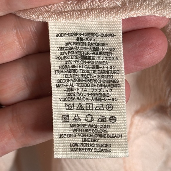 Free People Tell Tale Lace Tunic Size Medium Boho Balletcore - Picture 8 of 9